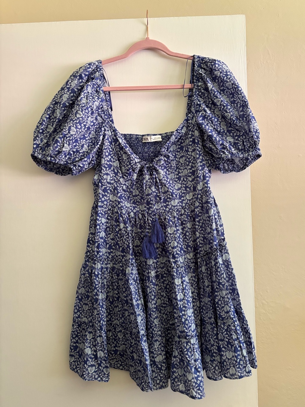 Zara Blue Floral Dress